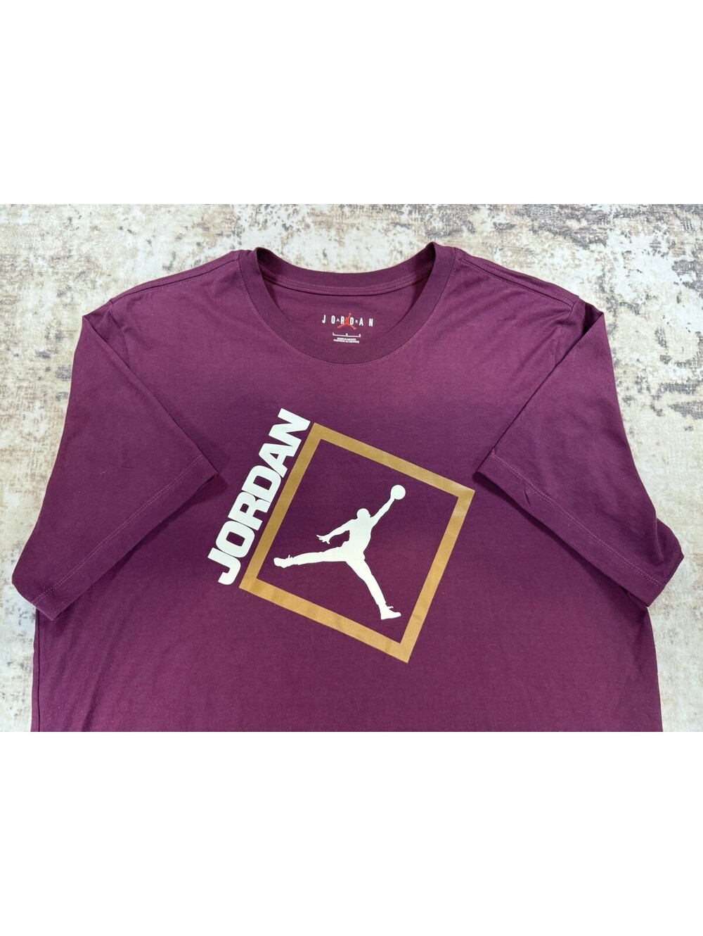 Jordan Brand Jump man Maroon T-shirt Men’s Air Shirt Sz L - A2030